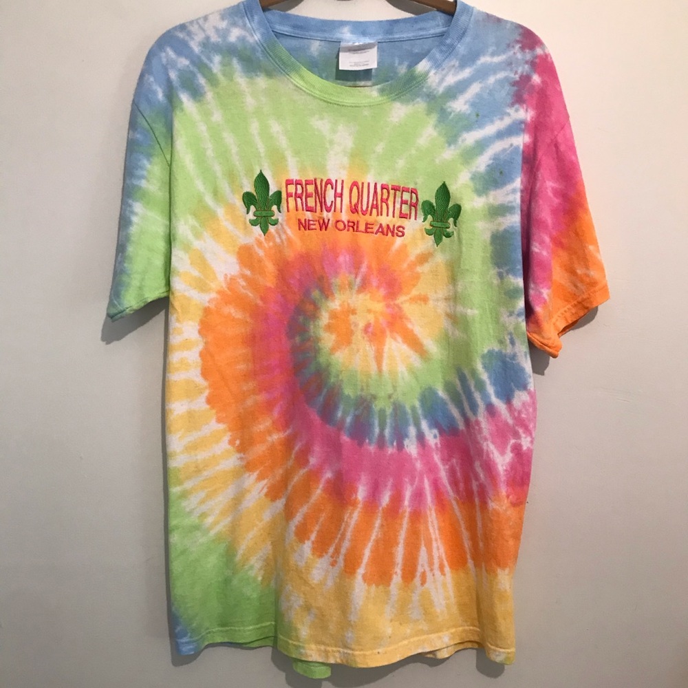 Tie dye New Orleans tee